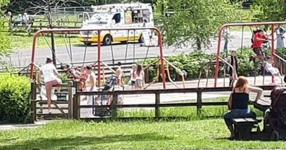 Fury as families ignore lockdown to take children into closed off public play area - manchestereveningnews.co.uk