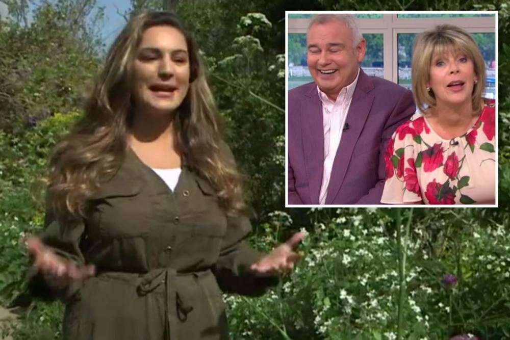 Kelly Brook - Kelly Brook travels to ‘Great Dixter’ for This Morning segment leaving Eamonn Holmes blushing over ‘innuendo’ - thesun.co.uk
