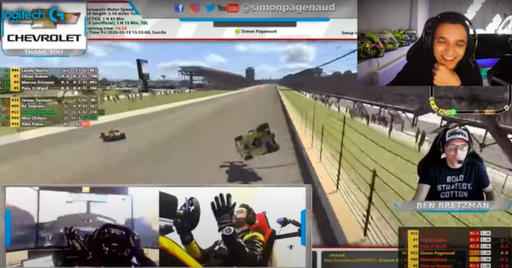 Simon Pagenaud - Lando Norris brands Simon Pagenaud a “loser” after intentionally crashing him out of sim race - dailystar.co.uk