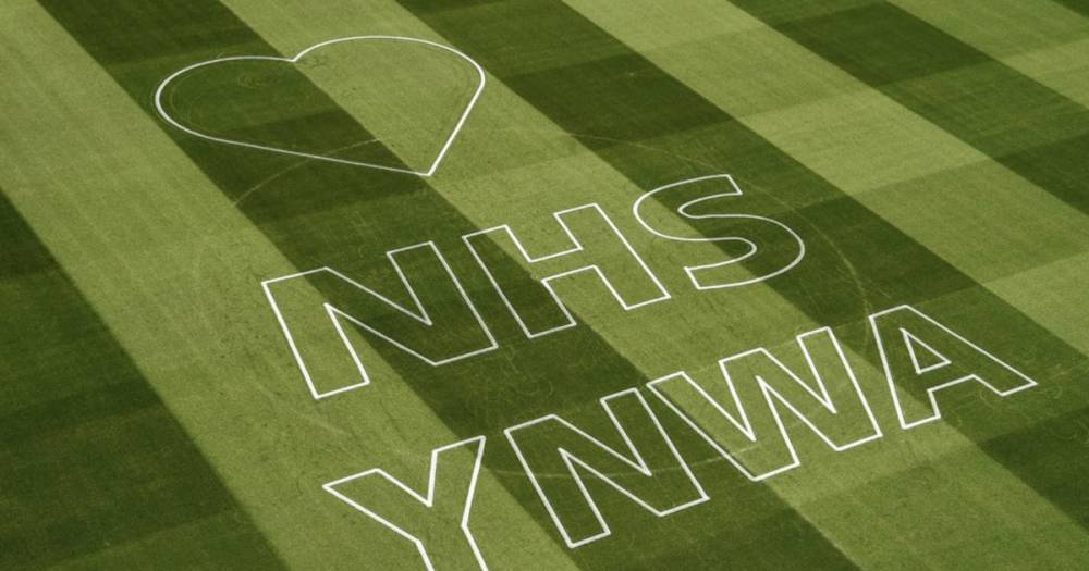 Liverpool 'leave X-rated marking on Anfield pitch' while posting touching NHS tribute - dailystar.co.uk - Jordan