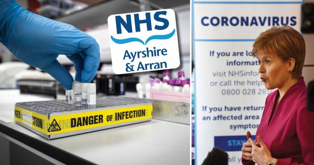 Coronavirus Scotland: Small rise in Ayrshire cases as 12,000 are diagnosed with COVID-19 across country - dailyrecord.co.uk - Scotland