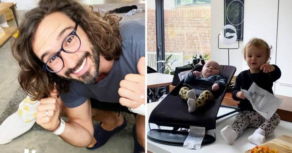 Joe Wicks is ecstatic as he reunites with his family after returning home from hospital after hand surgery - ok.co.uk