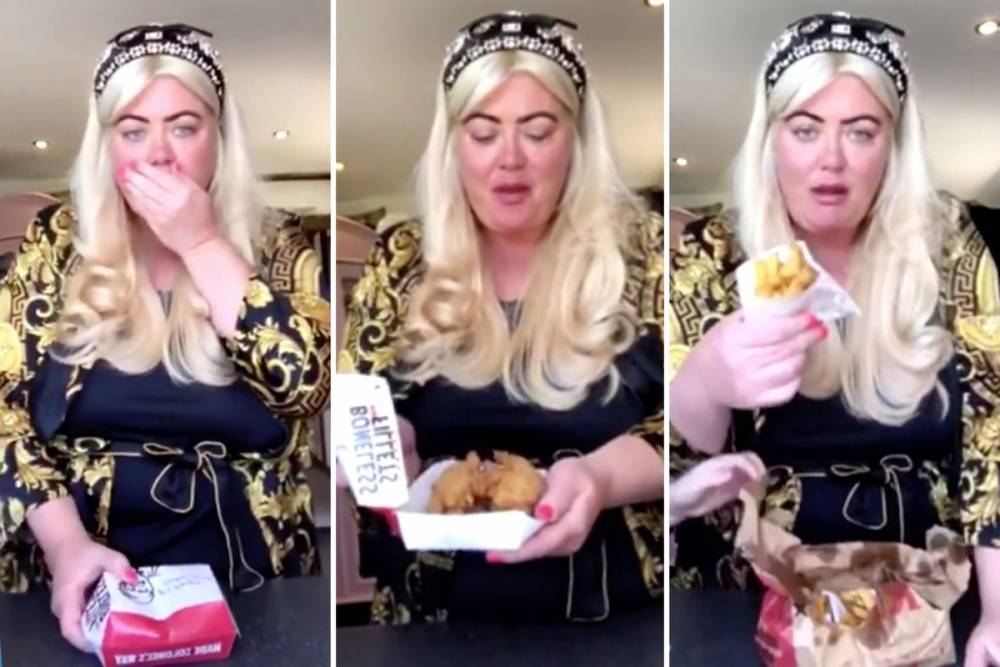 Gemma Collins - Gemma Collins tucks into KFC after losing three stone in weight by going vegan - thesun.co.uk