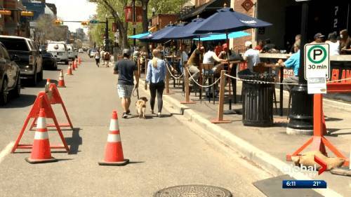 Calgary modifying streets in hopes of helping businesses reopen - globalnews.ca