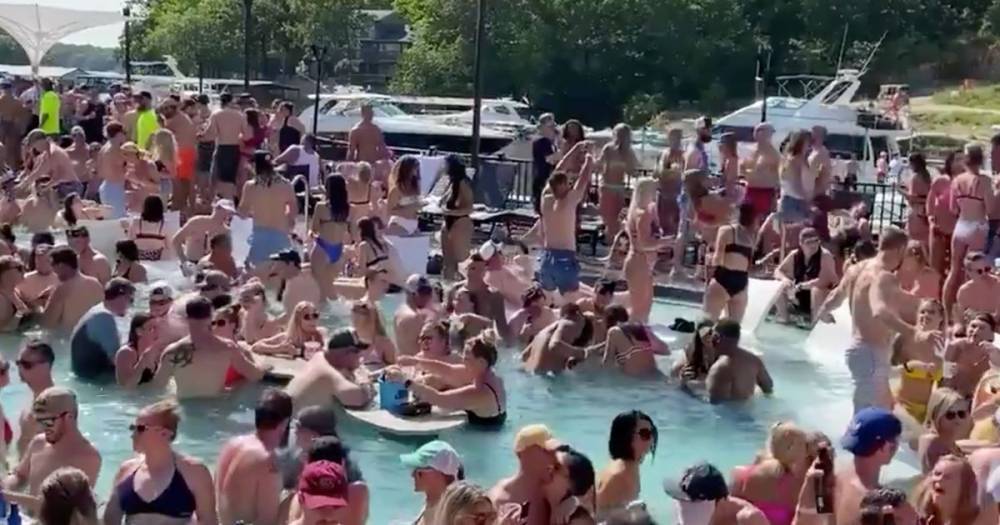 'Zero Ducks Given' pool party slammed after partygoer tests positive for coronavirus - dailystar.co.uk - state Missouri - county Camden - county Ozark - county Boone