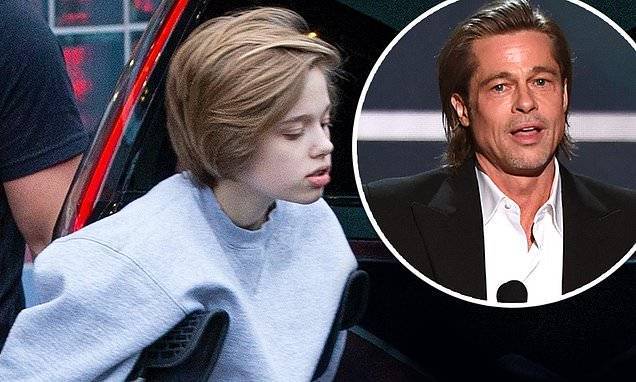 Brad Pitt - Brad Pitt threw a pizza party for daughter Shiloh's birthday which saw him reunite with ALL his kids - dailymail.co.uk - city Hollywood