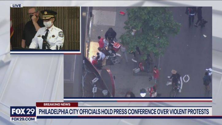 George Floyd - Philadelphia - Commissioner: 13 officers injured, 14 arrested as riots continue in Philly - fox29.com - Philadelphia - city Center