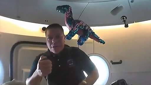 Bob Behnken - Doug Hurley - Sparkling dinosaur makes journey with NASA astronauts to International Space Station - clickorlando.com - state Florida