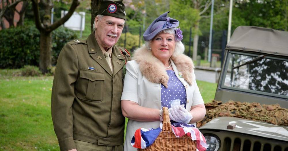 Couple who met as wartime re-enactors have had to cancel their wedding on VE Day - but they have big plans for a lockdown 'doorstep party' with neighbours - manchestereveningnews.co.uk - Germany - county Hall