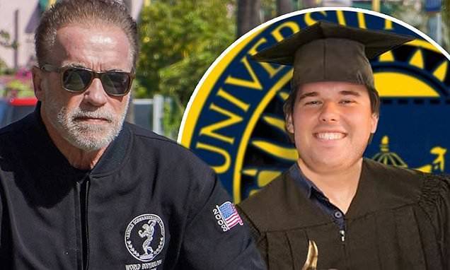 Arnold Schwarzenegger - Arnold Schwarzenegger congratulates son Christopher, 22, on graduation from University of Michigan - dailymail.co.uk - state Michigan