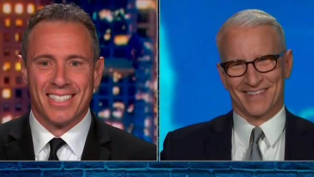 Chris Cuomo - Anderson Cooper Can't Stop Smiling While Telling Chris Cuomo About 'Awesome' First Weekend With Baby Wyatt - etonline.com - county Anderson - county Cooper