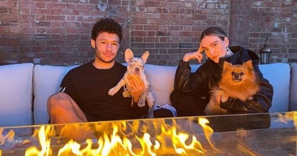 Alex Oxlade - Inside Perrie Edwards' cosy lockdown date night with boyfriend Alex and lots of wine - mirror.co.uk - city Manchester