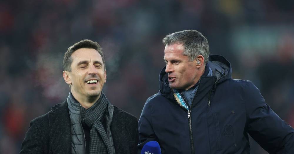 Gary Neville - Jamie Carragher - Jamie Carragher teases Gary Neville with brilliant 'government' put down - mirror.co.uk - Britain - city Gary