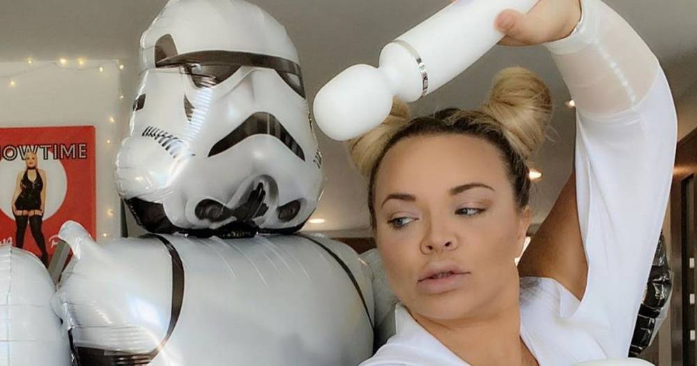 Trisha Paytas - Trisha Paytas humps Storm Trooper as she goes topless for 'hot' Star Wars snaps - dailystar.co.uk