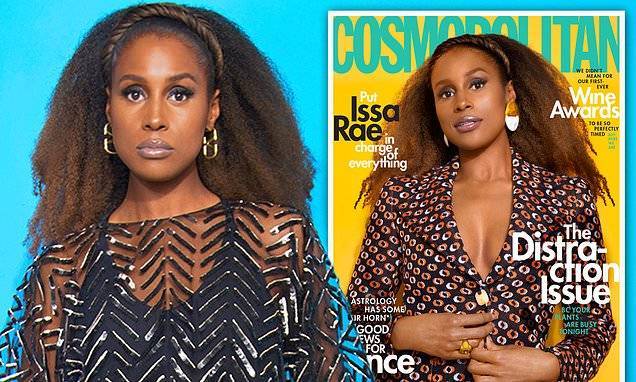 Issa Rae - Issa Rae glams up for Cosmo cover and says we'll get through COVID-19: 'Humans are resilient' - dailymail.co.uk