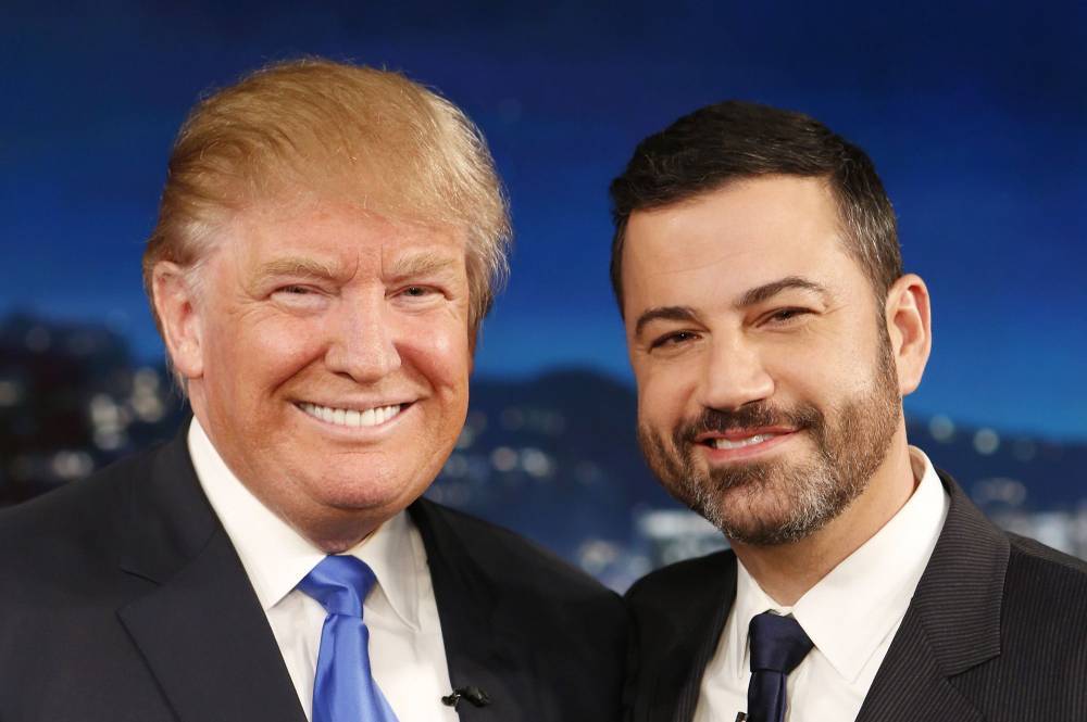 Donald Trump - Stephen Colbert - Jimmy Fallon - Jimmy Kimmel - Greg Gutfeld - Jimmy Kimmel Hilariously Responds To Trump’s Ratings Diss - etcanada.com