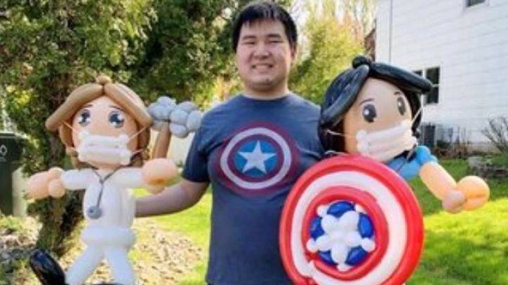NJ balloon artist with autism honors essential workers - fox29.com - Taiwan - state New Jersey - city Edison, state New Jersey
