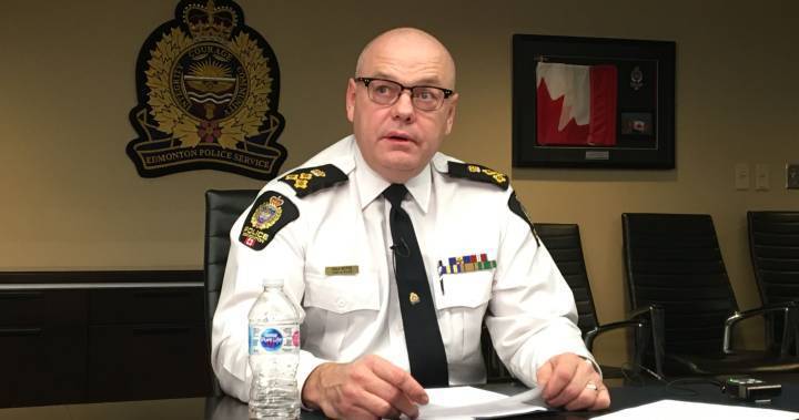Tyler Shandro - Dale Macfee - Edmonton police chief pleased Shandro taking action on officers being coughed, spat on during pandemic - globalnews.ca
