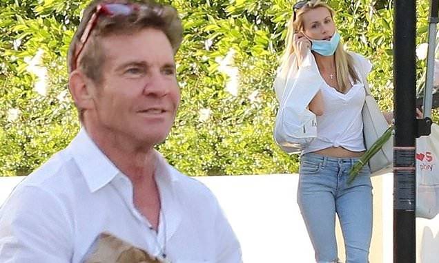Laura Savoie - Dennis Quaid - Dennis Quaid, 66, and fiancee Laura Savoie, 29, spotted wearing matching outfits - dailymail.co.uk