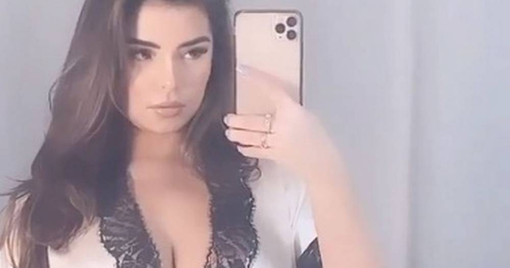 Demi Rose sees boobs spill from plunging robe in jaw-dropping display - dailystar.co.uk