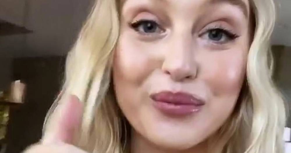 New mum Iskra Lawrence praised as she suffers 'leaky boobs' during live video - mirror.co.uk