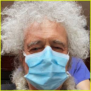 Brian May - Queen's Brian May Hospitalized After Hurting His Butt While Gardening - justjared.com