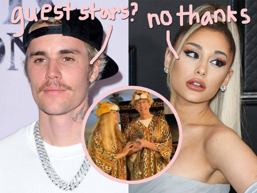 Carole Baskin - Justin Bieber Promotes New Music With Help From Carole Baskin And Ariana Grande DOES NOT APPROVE! - perezhilton.com