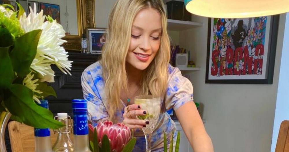 Laura Whitmore - Iain Stirling - Laura Whitmore shares tips on how to host the perfect virtual dinner party - ok.co.uk