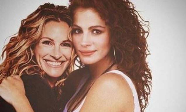 Julia Roberts - Julia Roberts, 52, shares a recent image of herself next to a picture at age 23 from Pretty Woman - dailymail.co.uk - Georgia