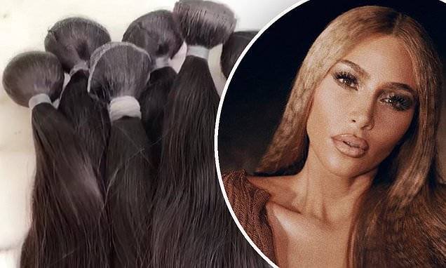 Kim Kardashian - Kim Kardashian can't wait to wear hair extensions 'when this is all over,' has let hair 'breathe' - dailymail.co.uk