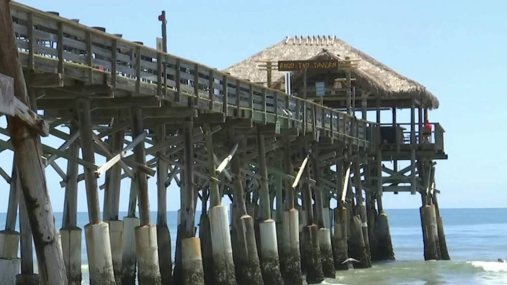 Cocoa Beach Pier reopens boardwalk, restaurant dining - clickorlando.com - state Florida - county Brevard - city Cocoa Beach