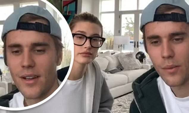 Justin Bieber - Hailey Bieber - Justin Bieber and Hailey Bieber talk about coping with anxiety amid lockdown - dailymail.co.uk