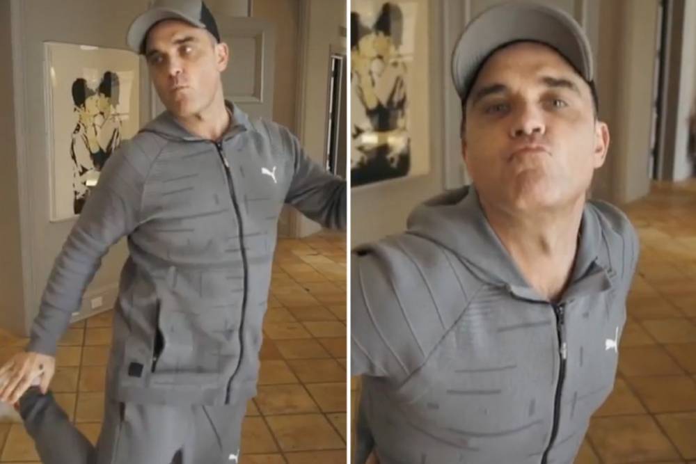 Robbie Williams - Billy Joel - Robbie Williams shows off his dad dancing in lockdown with his family - thesun.co.uk