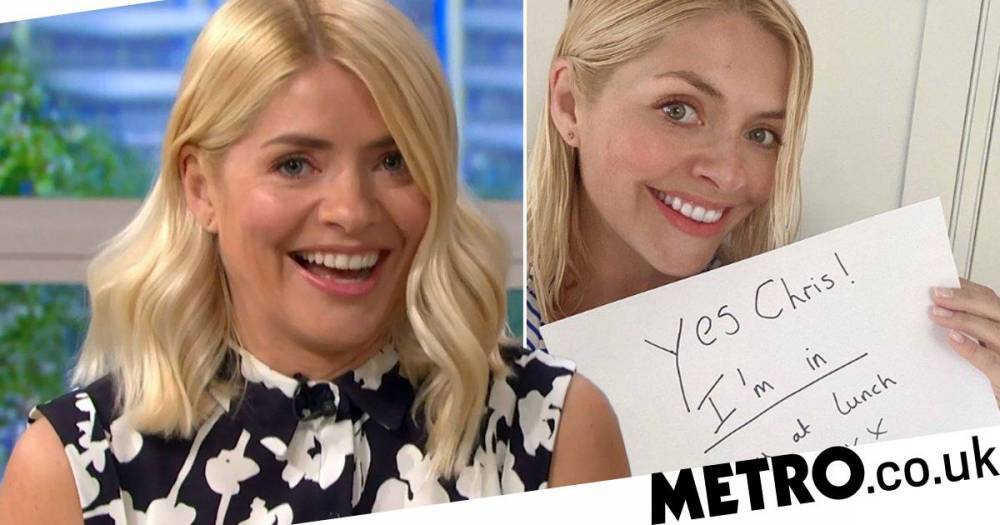 Chris Evans - Holly Willoughby - Holly Willoughby lunch date sells for £100,000 in epic celebrity fundraiser - metro.co.uk