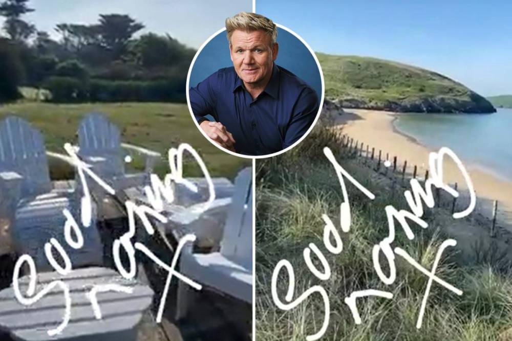 Gordon Ramsay - Gordon Ramsay shows off his huge garden with stunning sea views at Cornish home - thesun.co.uk