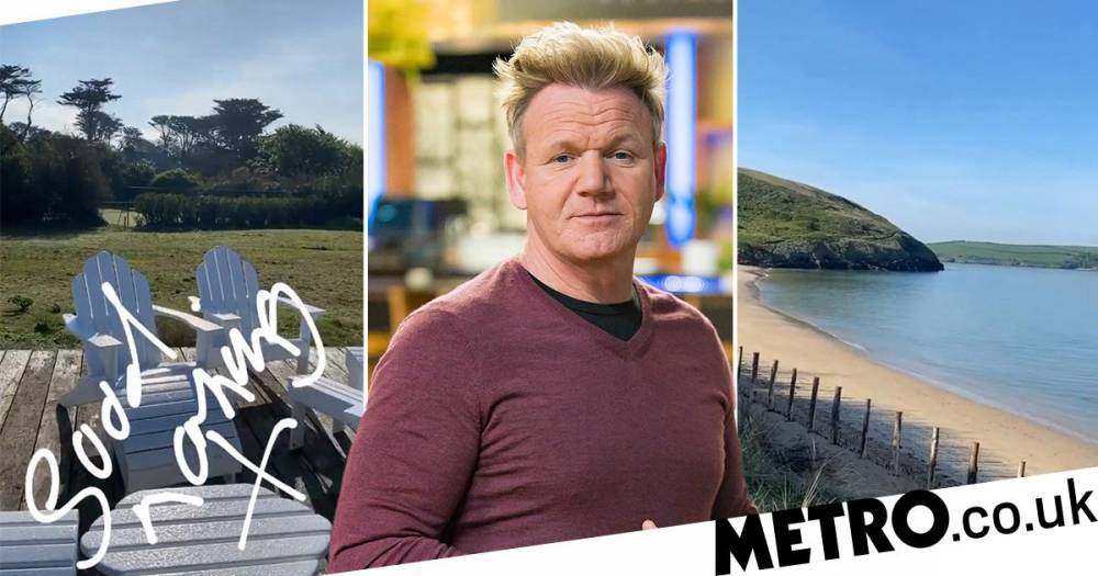 Gordon Ramsay - Gordon Ramsay gives us all the envy with insane beach views from his Cornwall mansion - metro.co.uk