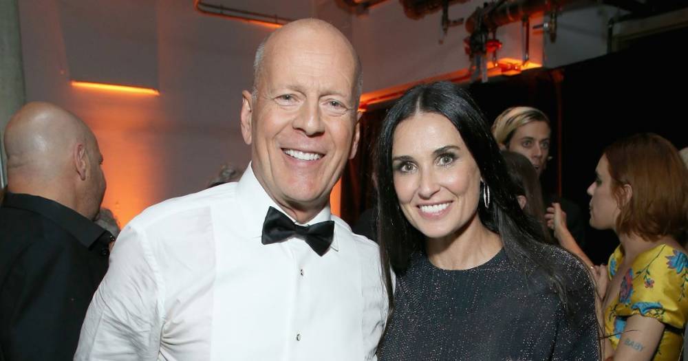 Bruce Willis - Demi Moore shares throwback of her wedding to Bruce Willis as they isolate together - mirror.co.uk