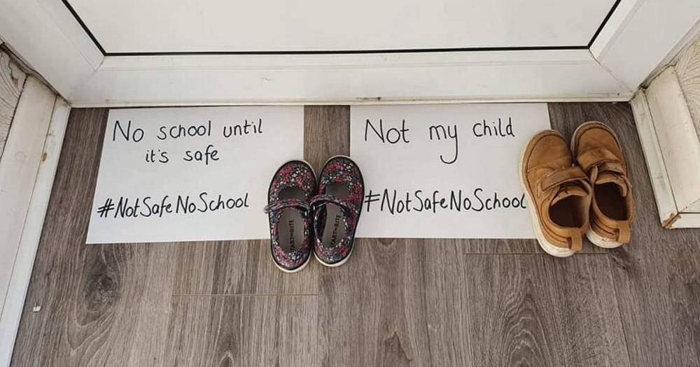 Boris Johnson - Parents refuse to send kids back to school and share photos with powerful message - mirror.co.uk