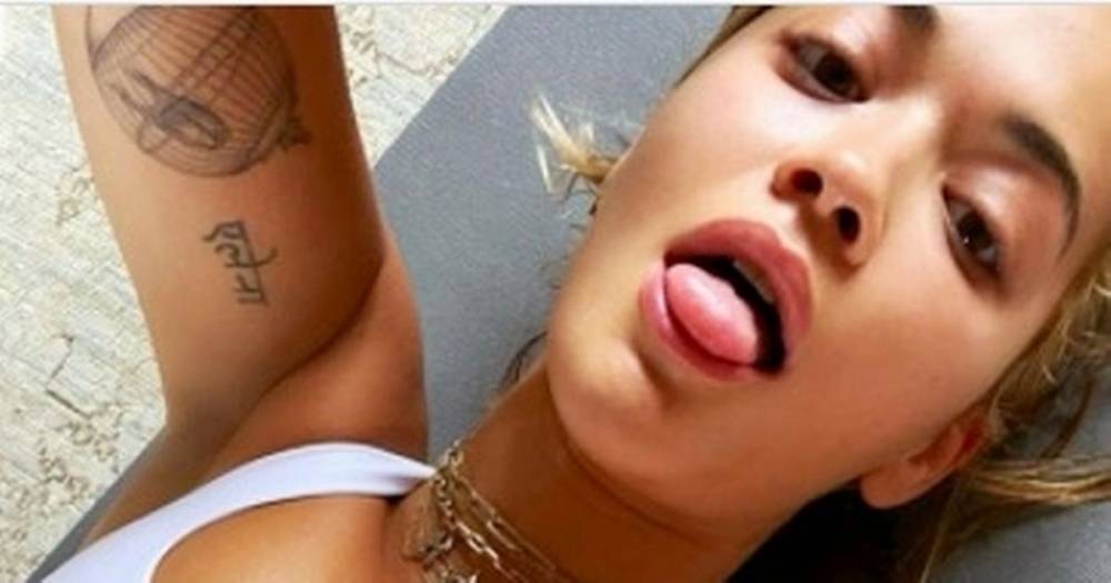 Rita Ora - Rita Ora sets pulses racing in crop top for seductive busty post-workout selfie - mirror.co.uk
