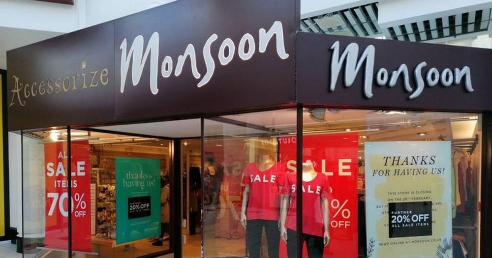 Monsoon Accessorize to close 35 shops putting hundreds of jobs at risk - dailyrecord.co.uk
