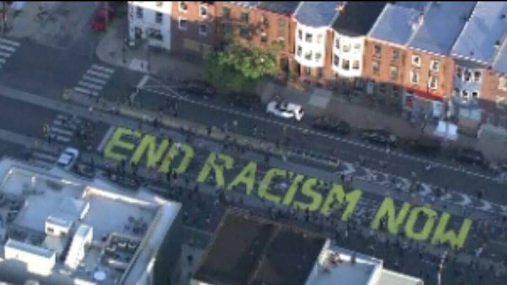 Officials allow anti-racism paint to remain on street in Fishtown - fox29.com - city Philadelphia - city Fishtown