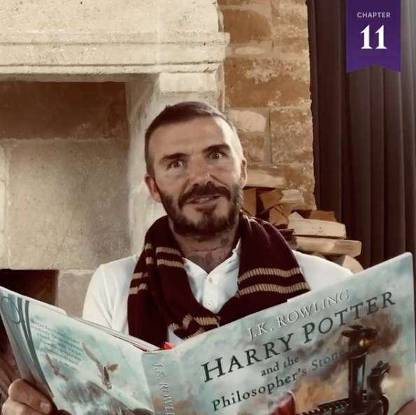 David Beckham - David Beckham ‘tries not to embarrass his kids’ as he reads Harry Potter book with David Tenant - thesun.co.uk