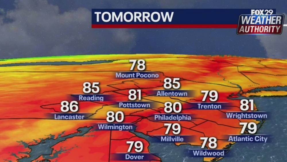 Weather Authority: Chance of showers, thunderstorms Thursday - fox29.com