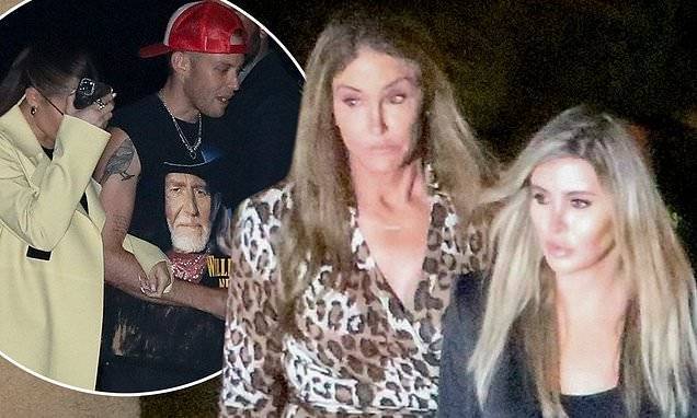 Kylie Jenner - Caitlyn Jenner - Sophia Hutchins - Caitlyn Jenner and live-in gal pal Sophia Hutchins swing by Kardashian hot spot Nobu Malibu - dailymail.co.uk