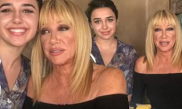 Suzanne Somers - Suzanne Somers reunites with her lookalike granddaughter Violet Somers in new Instagram video - dailymail.co.uk - Italy