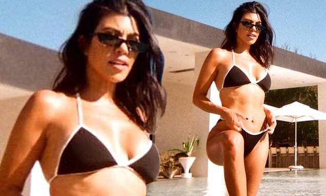 Kourtney Kardashian - Kendall Jenner - Kourtney Kardashian shares a flashback bikini photo - dailymail.co.uk