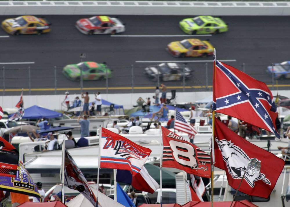 Reese Witherspoon - Alvin Kamara - Flag ban fallout: Now comes the tricky part for NASCAR - clickorlando.com - city New Orleans - state Alabama - county Talladega