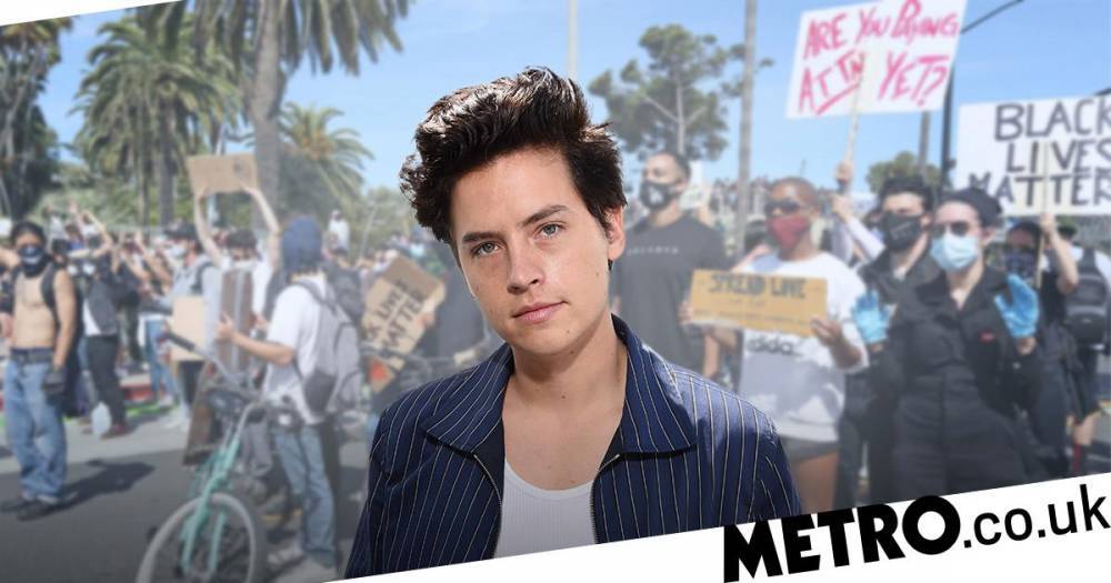 Cole Sprouse - George Floyd - George Floyd Protests - Riverdale star Cole Sprouse arrested at George Floyd protest and calls on celebs to ‘stand as an ally’ - metro.co.uk - state California - city Santa Monica, state California
