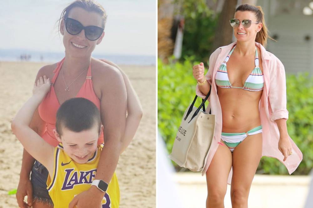 Coleen Rooney - Coleen Rooney takes son Klay to the beach in Britain after travel ban ruins Barbados holidays - thesun.co.uk - Britain - Barbados
