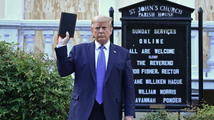 Donald Trump - Rose Garden - President Trump makes surprise visit to St. John’s Church - fox29.com - Usa - Washington - county Park - county Lafayette